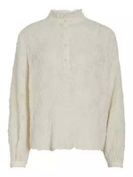 Лонгслив VILA Shirt, бежевый