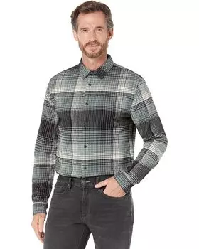 Лонгслив Vince Salton Plaid, цвет Eucalyptus