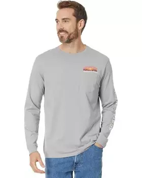 Лонгслив Vineyard Vines Adirondack Sunset Long Sleeve, цвет Ultimate Gray