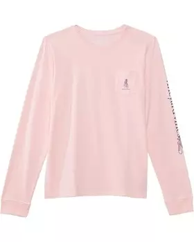 Лонгслив Vineyard Vines Ballerina Long Sleeve Tee, цвет Flamingo