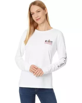 Лонгслив Vineyard Vines Halloween Long Sleeve Tee, цвет White Cap