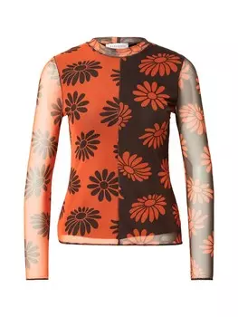 Лонгслив Warehouse, темно-оранжевый