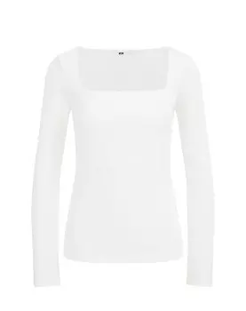 Лонгслив We Fashion, белый