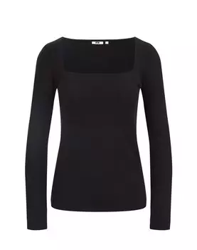 Лонгслив We Fashion, черный