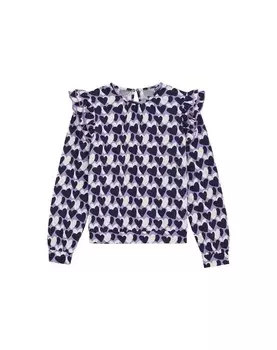 Лонгслив WE Fashion Shirt, цвет aubergine/light purple