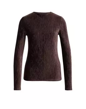 Лонгслив WE Fashion Shirt, коричневый