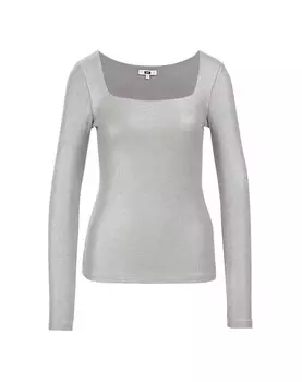 Лонгслив WE Fashion Shirt, серебряный
