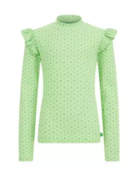 Лонгслив We Fashion, светло-зеленый