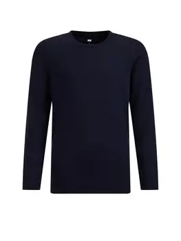 Лонгслив We Fashion, темно-синий