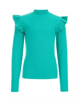 Лонгслив We Fashion, зеленый