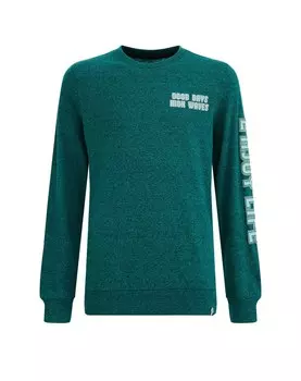 Лонгслив We Fashion, зеленый
