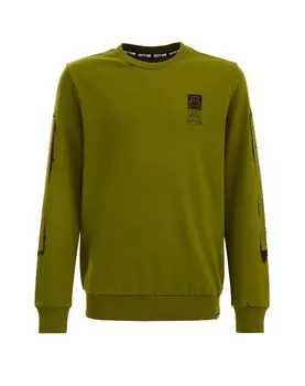 Лонгслив We Fashion, зеленый