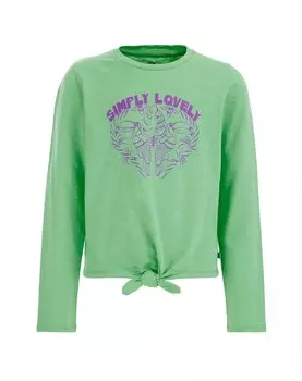 Лонгслив We Fashion, зеленый