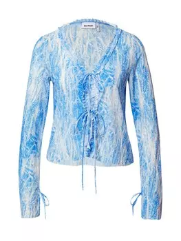 Лонгслив Weekday, синий/голубой