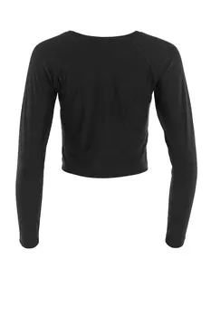 Лонгслив Winshape Functional Light and Soft Cropped Long Sleeve Top AET116LS, черный