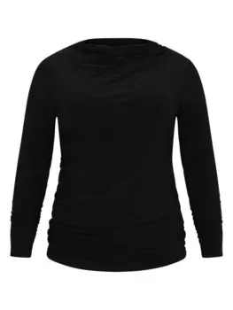 Лонгслив Yoek ASYMMETRIC, черный