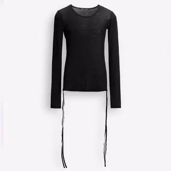 Лонгслив Zara by Carlyne Cerf Supima Cotton, черный