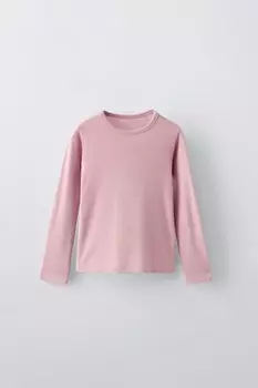 Лонгслив ZARA, розовый