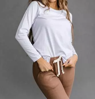 Лонгслив женский AMPERSAND AVE, белый