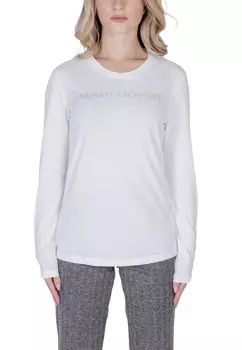 Лонгслив женский Armani Exchange с логотипом бренда, белый