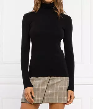 Лонгслив женский Marc Cain с высоким воротником, черный