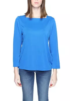 Лонгслив женский Street One свободного кроя, светло-голубой