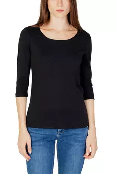 Лонгслив женский Street Oneс рукавом 3/4, черный