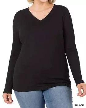 Лонгслив женский ZENANA, черный