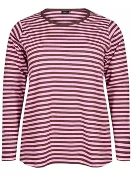 Лонгслив Zizzi Shirt CAMANDRINE, розовый