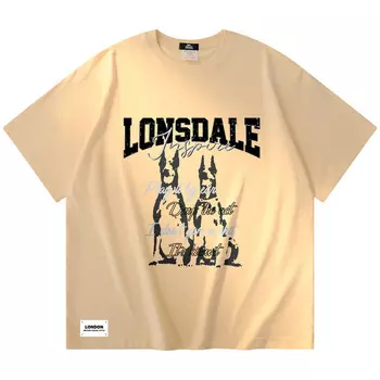LONSDALE Футболка унисекс, Бежевый