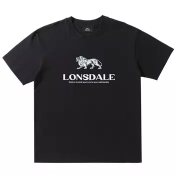 LONSDALE Футболка унисекс, Динамический черный