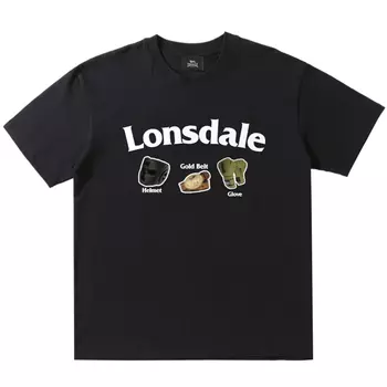 LONSDALE Футболка унисекс, Темно-зеленый