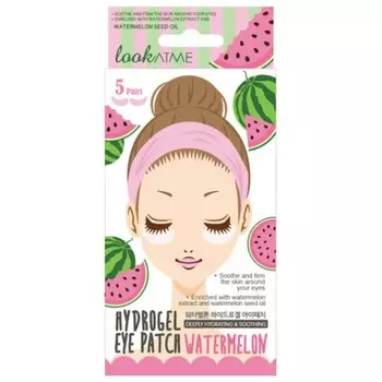 LOOK AT ME Гидрогелевые патчи для глаз Арбуз 5 шт. Assorted