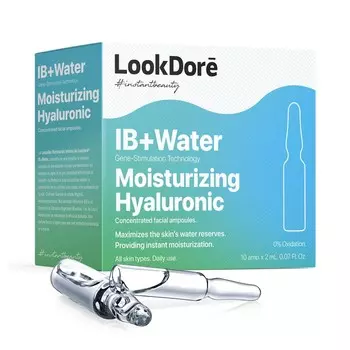 LookDor IB+Water Hidrante Hialurnico увлажняющие ампулы, 10 x 2 мл