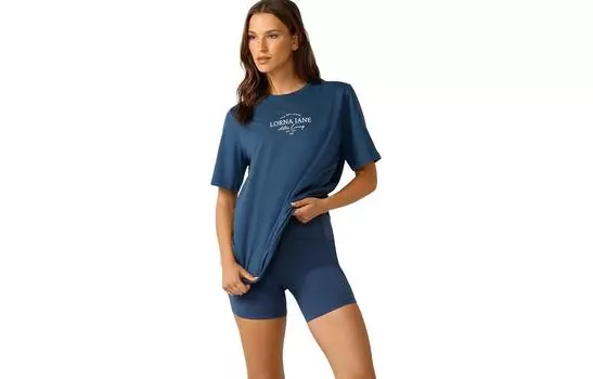 LORNA JANE Футболка женская студенческая синяя