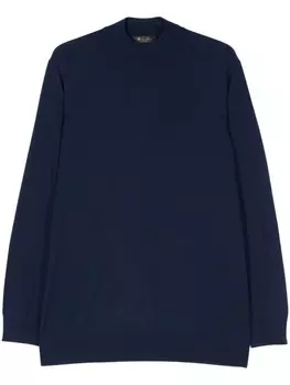 Loro Piana джемпер из вирджинской шерсти, синий