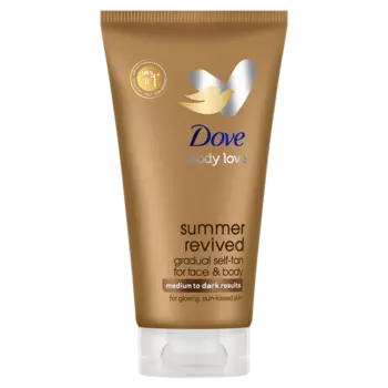 Лосьон-автозагар для лица и тела для смуглой кожи, 75 мл Dove Body love summer revived