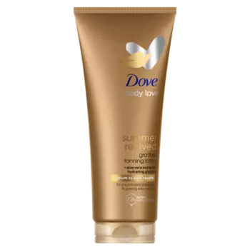 Лосьон-автозагар для тела для кожи среднего и темного тона, 200 мл Dove Body love summer revived