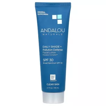Лосьон для лица Andalou Naturals Daily Shade SPF 30 защита от загрязнений, 80 мл