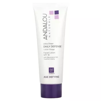 Лосьон для лица Andalou Naturals Ultra Sheer Daily Defense против старения, 80 мл
