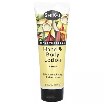 Лосьон увлажняющий для рук и тела Shikai с ванилью, 238 мл