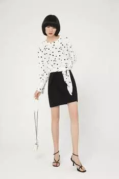 Лоскутная юбка Lily Apparel, черный