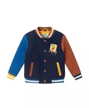 Лоскутная университетская куртка с цветными блоками для мальчиков - Little Kid, Big Kid Andy & Evan, синий