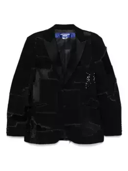 Лоскутный блейзер Junya Watanabe MAN, черный