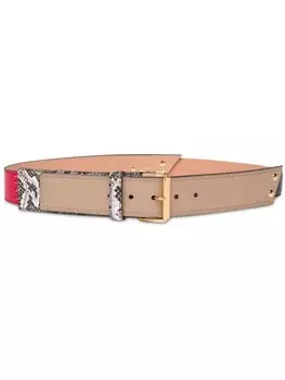 Лоскутный пояс Moschino, серый