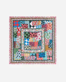 Лоскутный женский шарф и рамки Bimba y Lola, цвет Fucsia