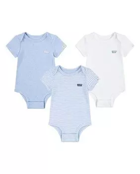 Лот из 3 экологических боди Levi'S, белый