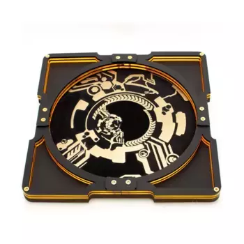 Лоток для кубиков 10 x 10 дюймов — CyberSymon (оранжевый цвет солнечных лучей), Square Party Dice Trays (C4 Labs)