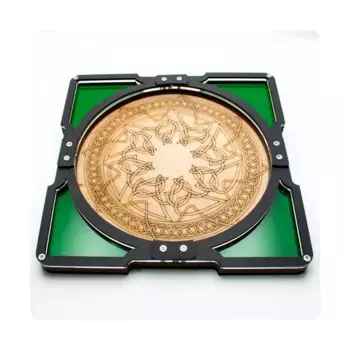 Лоток для кубиков 10 x 10 дюймов — Celtic (изумрудно-зеленый), Square Party Dice Trays (C4 Labs)