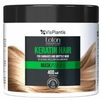 Лотон, Маска для волос с кератином, 400 мл Vis Plantis, Elfa Pharm